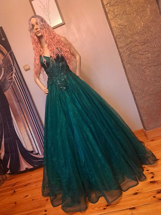 Zjawiskowa sukniaR34 Paradise Glamour Emerald Na studniówkę Polski pro