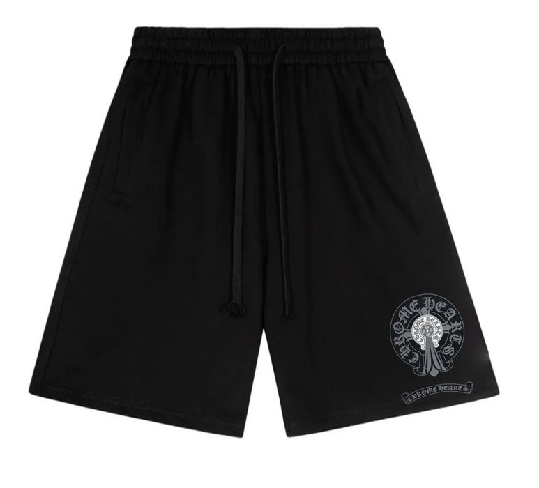 Спортивные шорты Chrome Hearts Logo черные Новинка на лето Хром Хартс