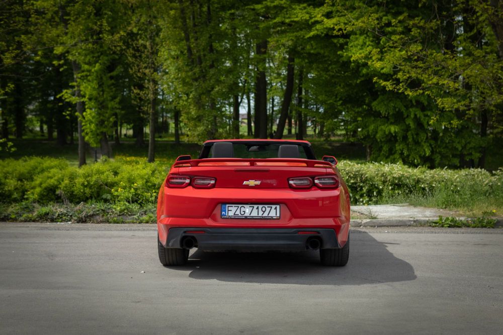 Wypożyczalnia aut cabrio wynajem Chevrolet Camaro 3.6 V6 ślub weekend