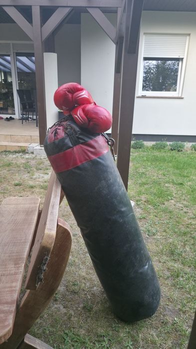 Worek bokserski plus rekawice