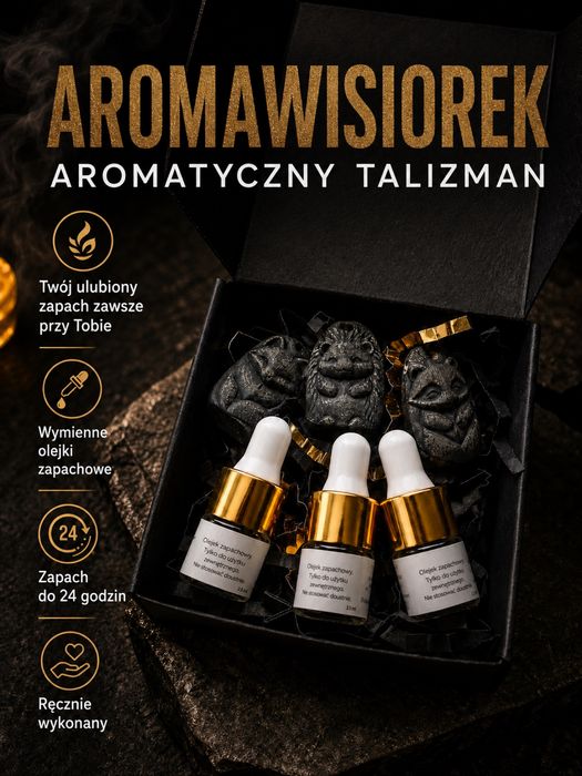 Aromawisiorek – ręcznie wykonany talizman zapachowy + olejek