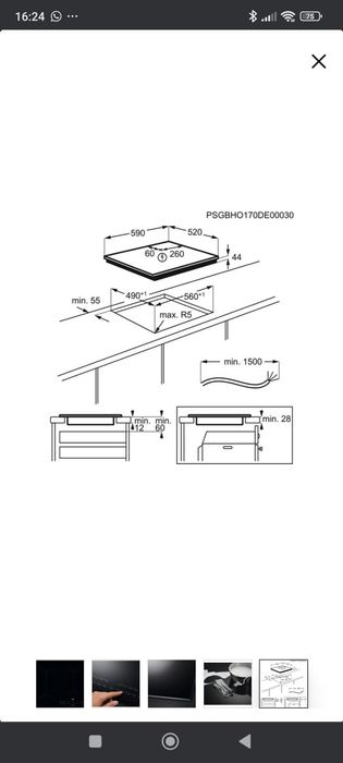 Placa AEG nova em caixa