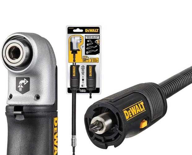 Кутовий редуктор із гнучким валом 4 в 1 FLEXTORQ DeWALT DWAMRASETFT