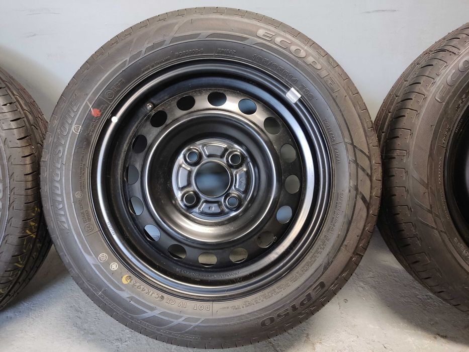 Koła stal 14 Suzuki Alto Honda, 4x100, Bridgestone 165/65R14 NOWE