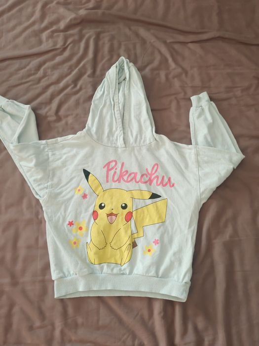 Kamizelka 116cm, lupilu + bluza z kapturem sinsay, pikachu