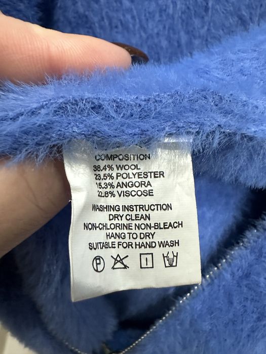 Włochata Bluza Kardigan Kurtka z kapturem Misiu