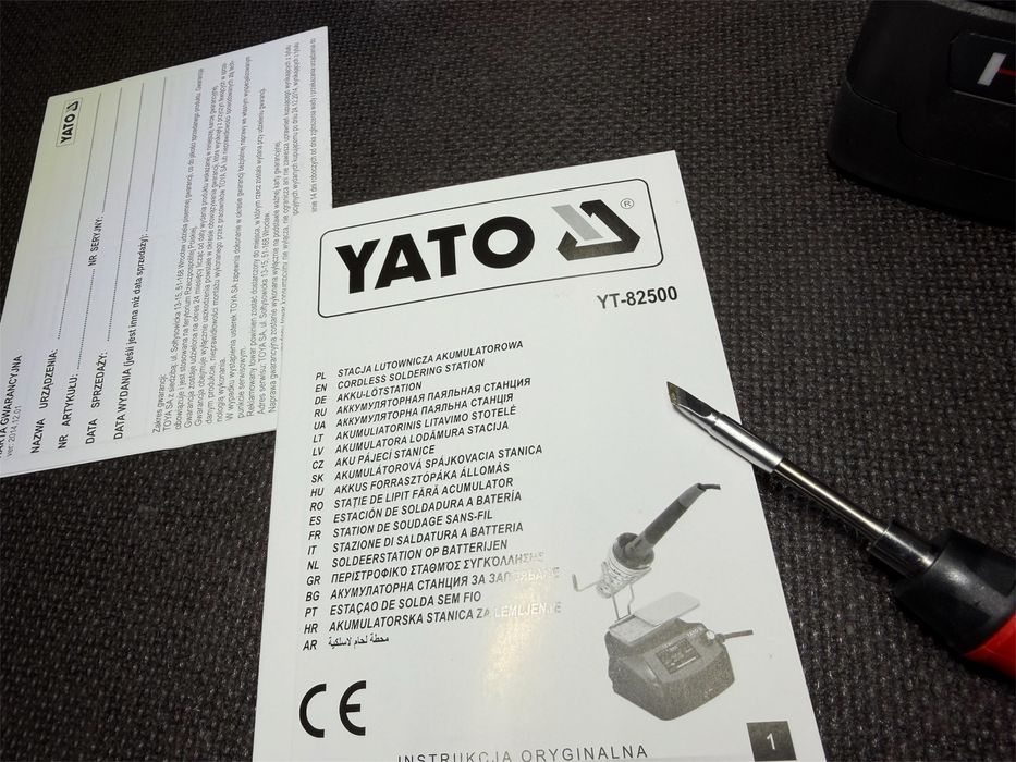 Паяльная станция аккумуляторная Паяльник YATO YT-82500 (без АКБ и ЗУ)