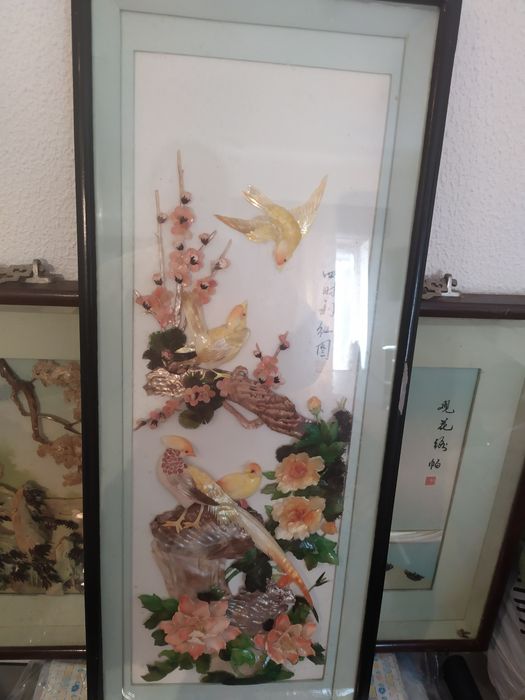 Dois quadros de artes orientais