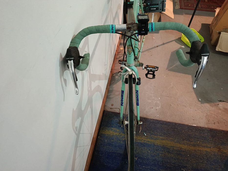Bicicleta Bianchi Celeste Clássica Italiana, Reparto Corse, Anos 80/90