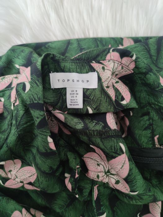 Topshop maxi sukienka bloggerka letni design wiązana na szyi 
Rozmiar