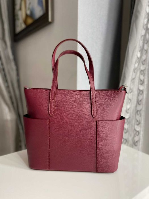 Сумка бордо Leather Country, Италия