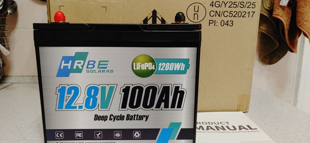 Акумулятор HRBE Energy LiFePo4 12V/100Ah(1280Wh). Smart BMS. BLUETOOTH APP. Нові. У наявності.