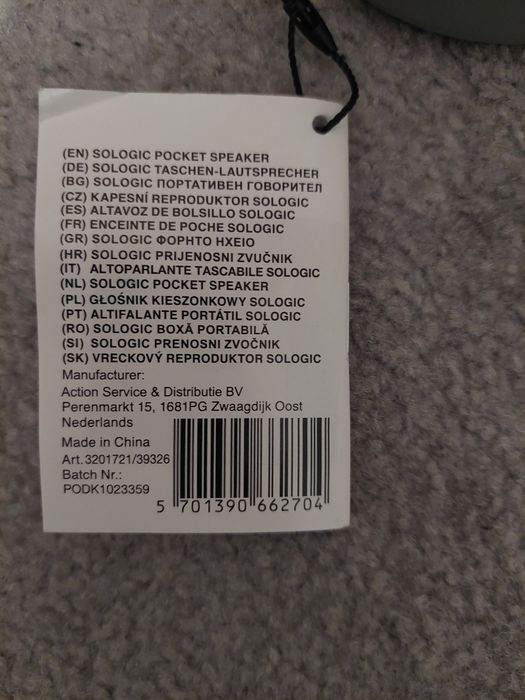 Głośnik Pocket Speaker With Clip SL-200