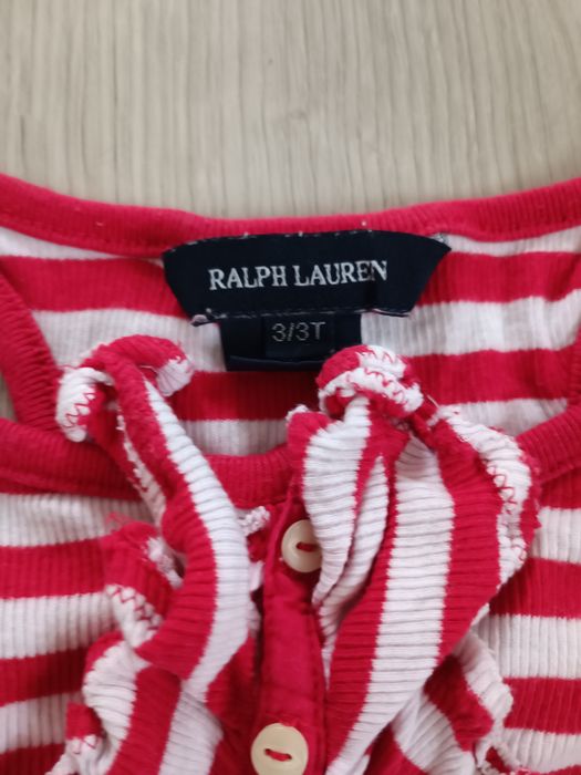 Dwie bokserki bluzki dla dziewczynki Ralph Lauren 3 latka