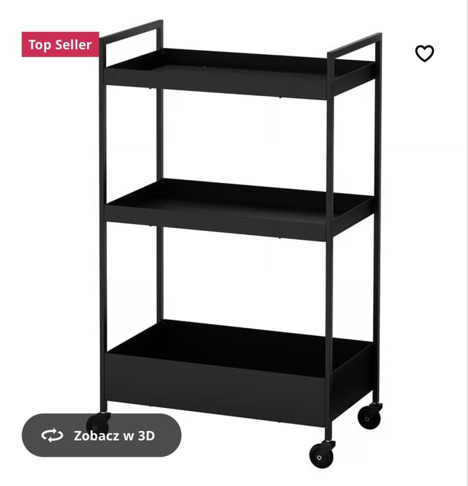Wózek czarny ikea