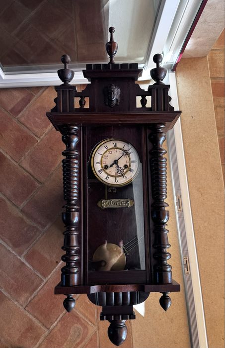 relogio de parede inglês sec. XVIII