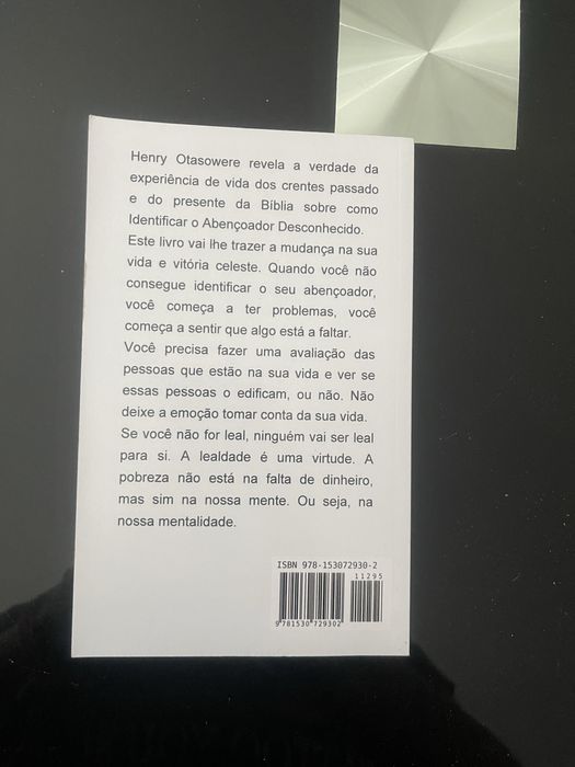 Livro identificar o abencoador desconhecido
