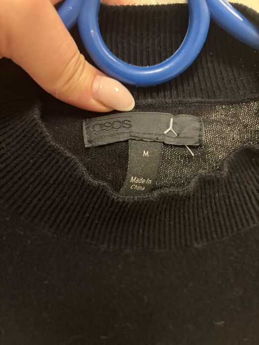 Czarny bawelniany polgolf meski asosa uniwersalny