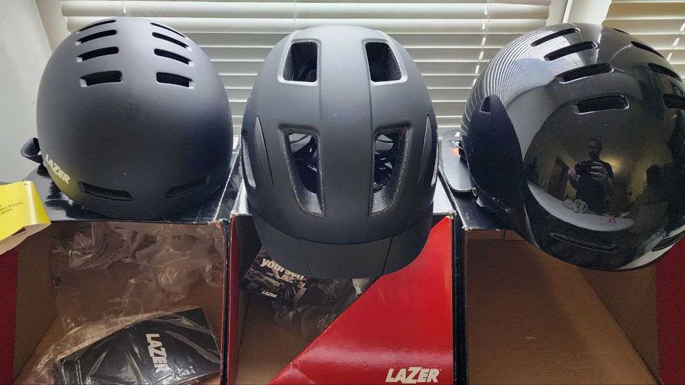 Три нові велосипедні шоломи Lazer розмір S та L, один з Mips