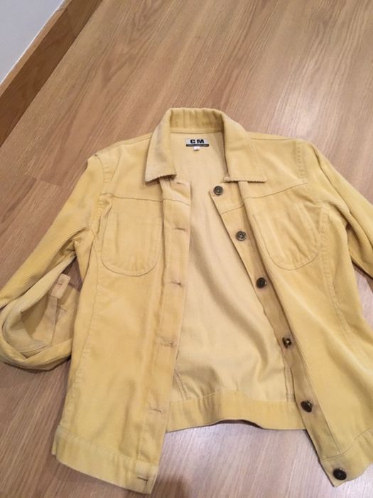 Casaco amarelo bombazine fina