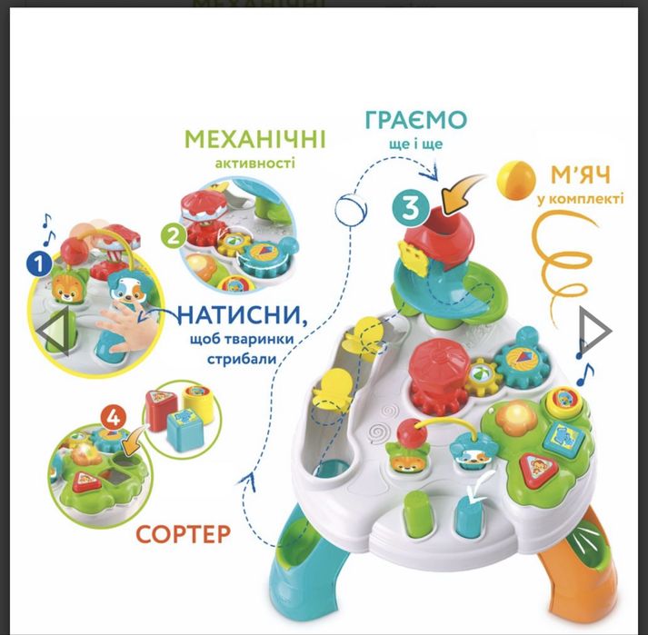 Центр ігровий розвиваючий Clementoni "Baby Park Activity Table"
