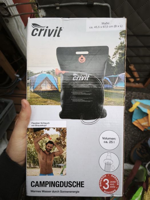 Chuveiro de campismo