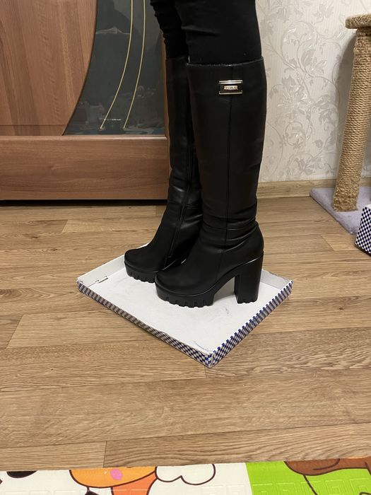 Шкіряні Чоботи трактор зимові 38 р.