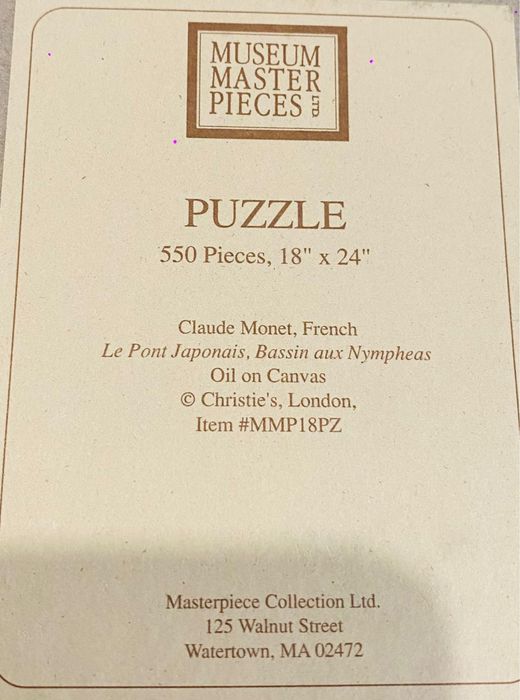 Puzzle de 550 peças Claude Monet