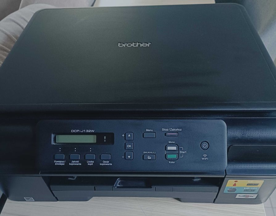 Drukarka wielofunkcyjna Brother DCP-J132W – Wi-Fi, druk, skan, kopiowanie
