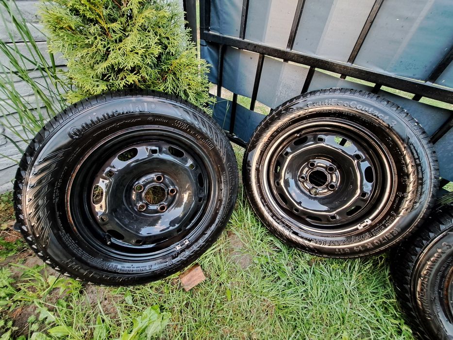 Koła 14"70 165  5x100  Polo Golf IV Opony Continental Letnie Lato