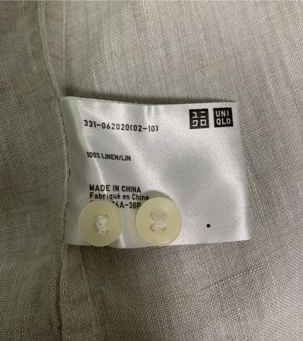 Лляна рубашка Uniqlo