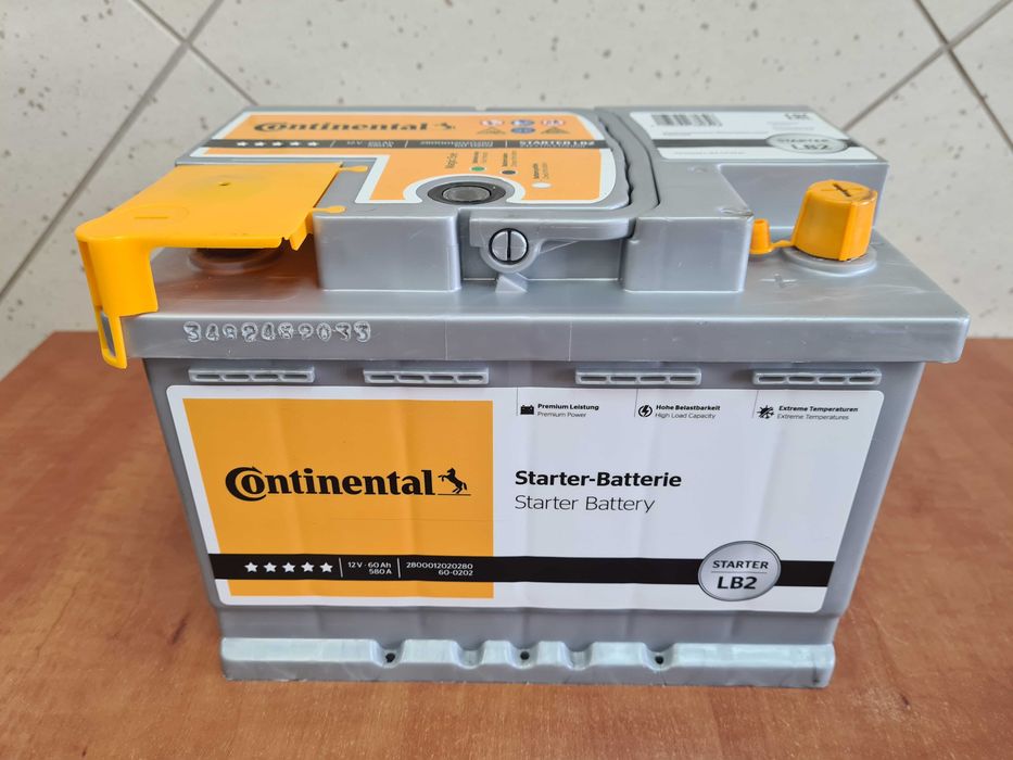 Akumulator Continental 12V 60Ah / 580A - Klasa Premium L2 Promocja