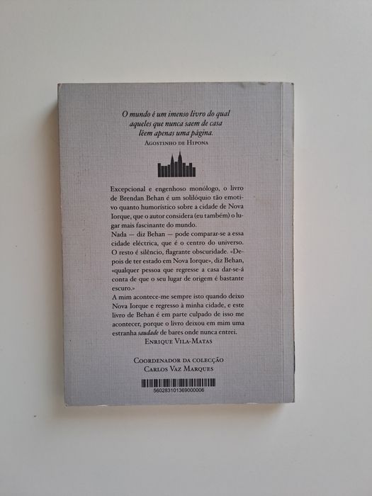 Livro NOVA IORQUE de Brendan Behan - Tinta da China