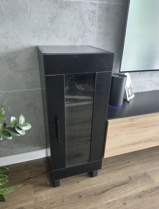 Stylowa szafka/barek w stylu loft czarna - NOWA!