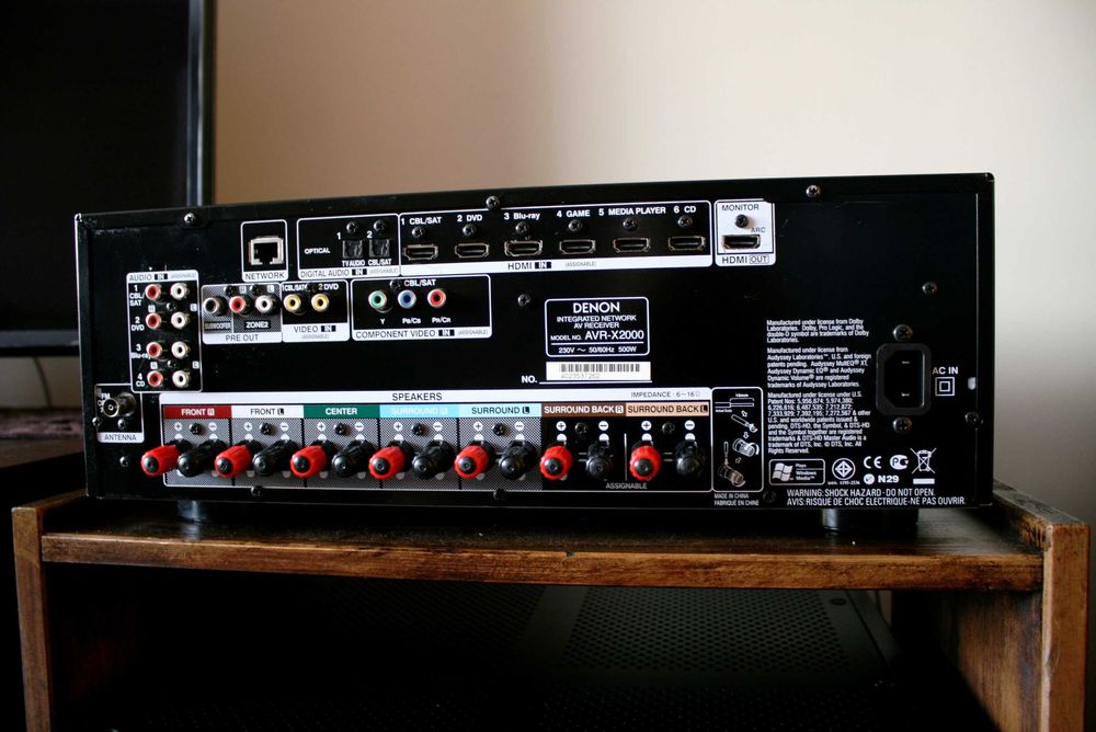 Mocny Amplituner Denon X 2000 wzmacniacz 150 wat USB radio internetowe