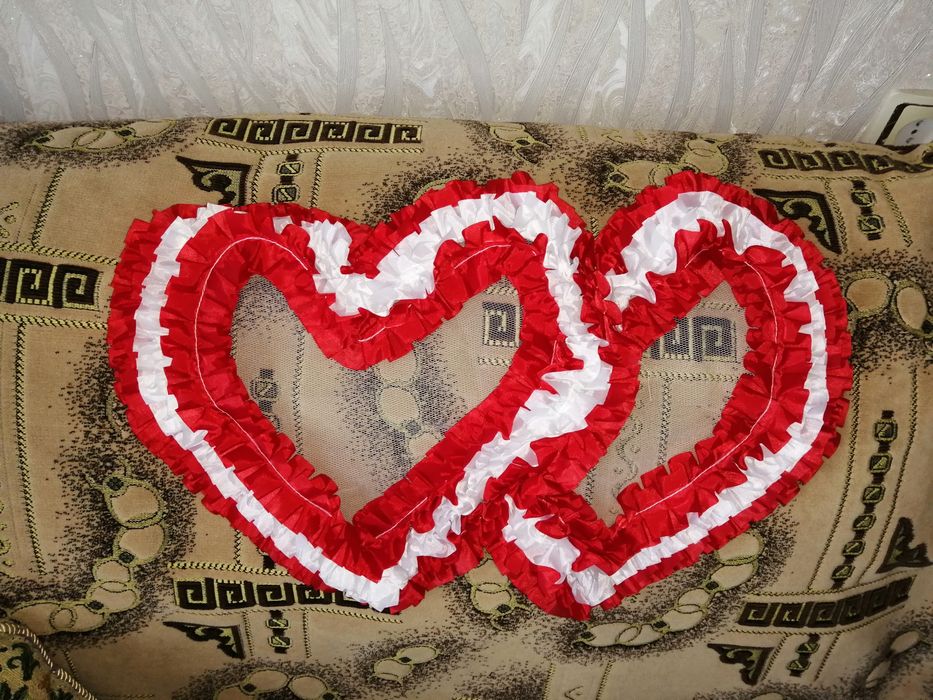 Сердца на свадебное авто