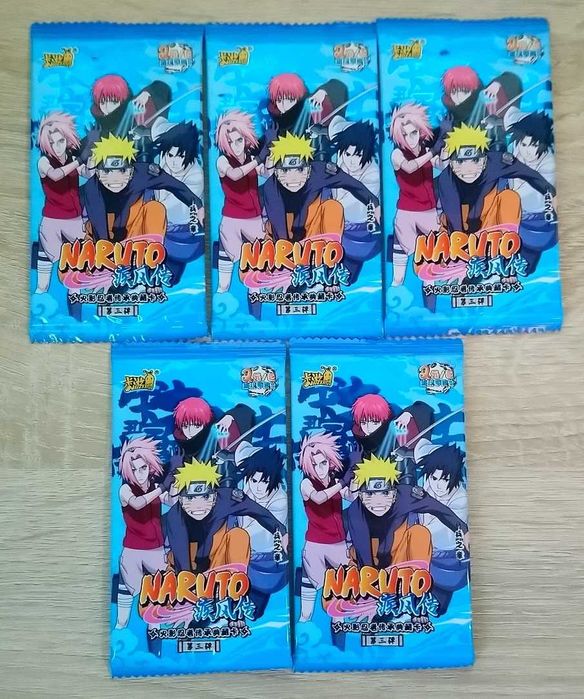 5 Boosterów z Kartami Naruto Tier 2 Wave 3