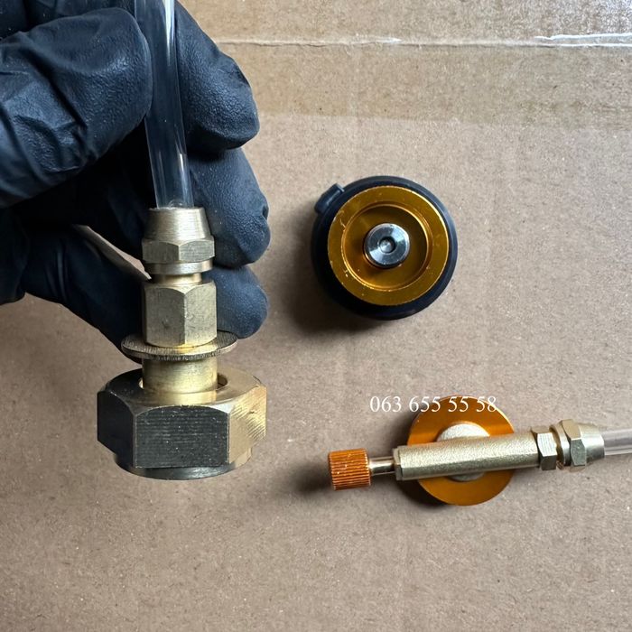 Переходник для заправки газовых баллонов + адаптер для цанговых