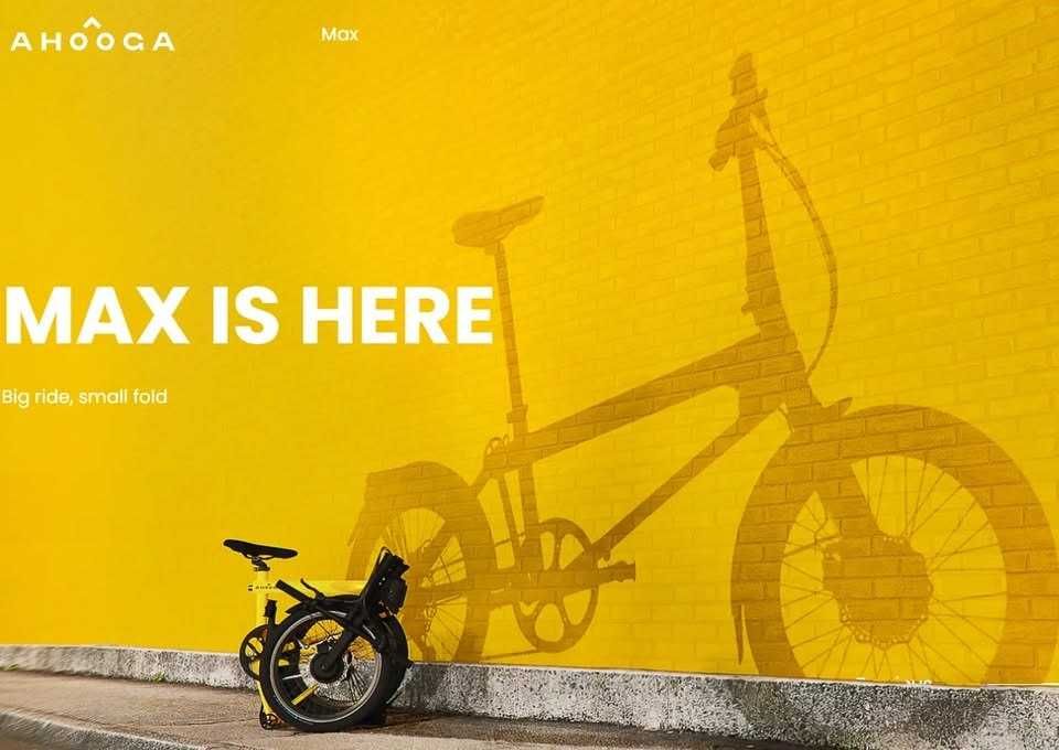 Ahooga A-MAX bicicleta dobrável ultra compacta