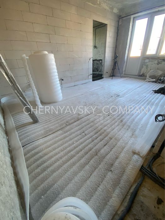 цементно піщана стяжка підлоги.