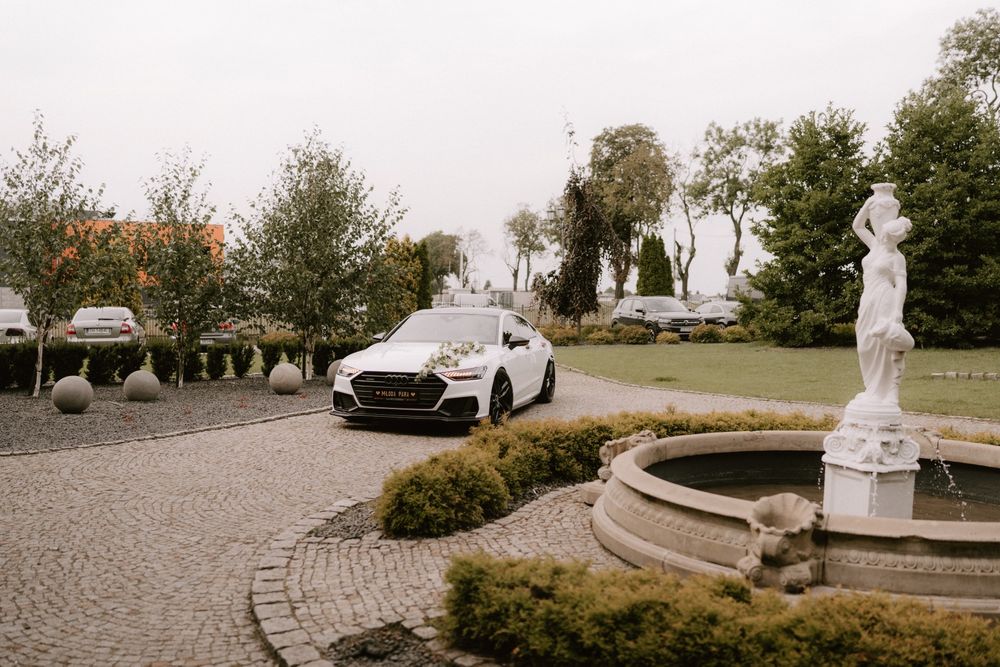 Samochód do ślubu, auto na wesele, audi na ślub
