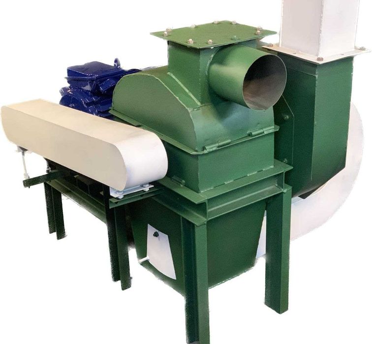 Дробарка щепи тирси, зерна ДМУ 500 з пневматичною подачею