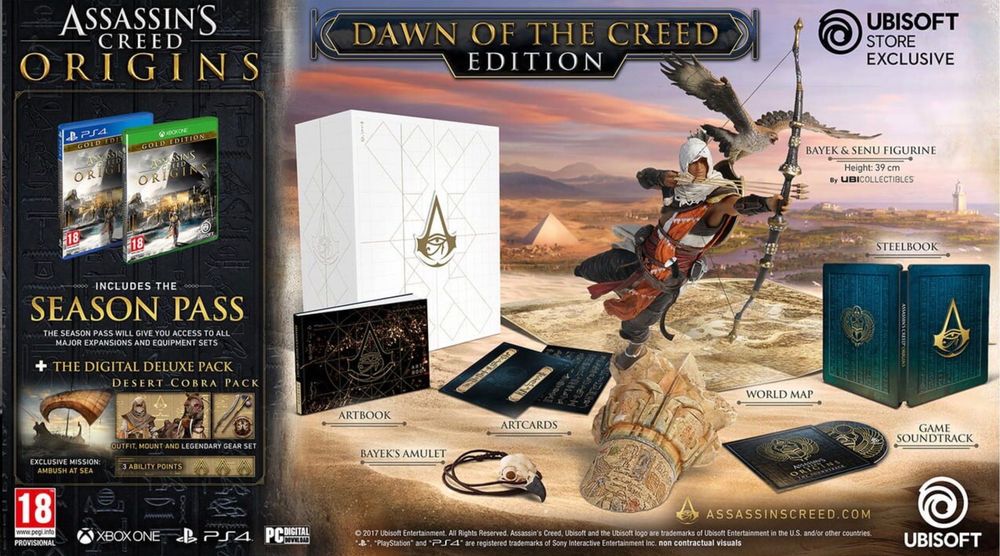 Assassin's Creed: Origins Dawn of the Creed Edition XBOX (sem estatua)