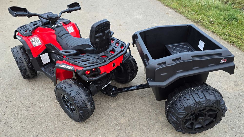 ZESTAW QUAD + PRZYCZEPA outlander na akumulator 24V 800w dla dzieci