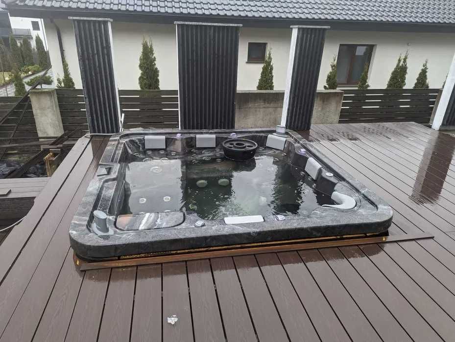 Wanna Jacuzzi Viskan Ekero – Luksusowy hydromasaż dla 6 osób, 54 dysze