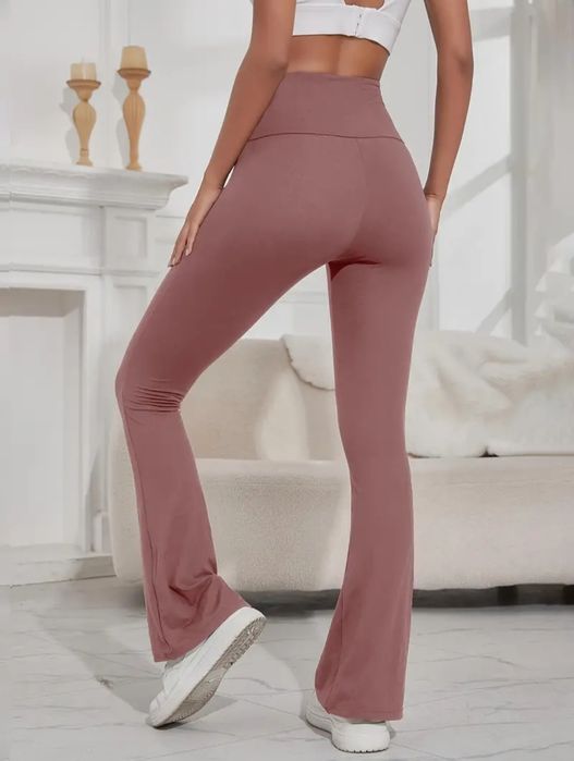 Ocieplane sportowe spodnie dzwony-rozm.XXL.