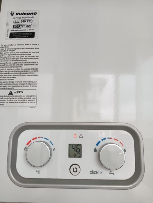 Vendo esquentador Vulcano Click gás natural natural