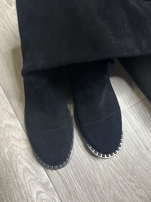 Сапоги  замш  италия