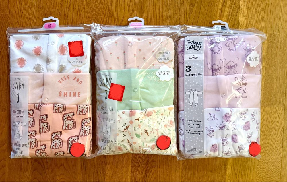 92 cm Piżamki i Pajace dla Chłopca i dziewczynki KILKA zdjęć GEORGE TU