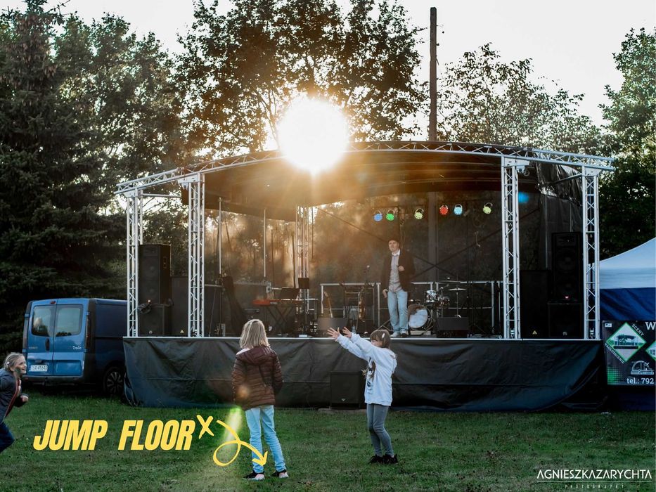 Wynajem Sceny Mobilnej 5m x 6m| Nagłośnienie | Oświetlenie | Barierki